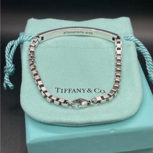 Tiffany & Co. sterling silver Venetian link ID bracelet